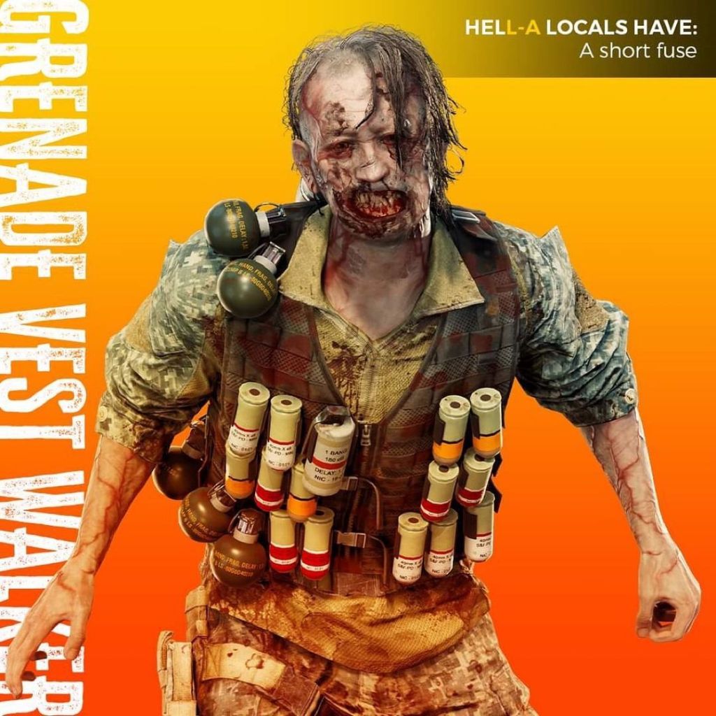 Dead Island 2 - Grenade Vest Walker Zombie
