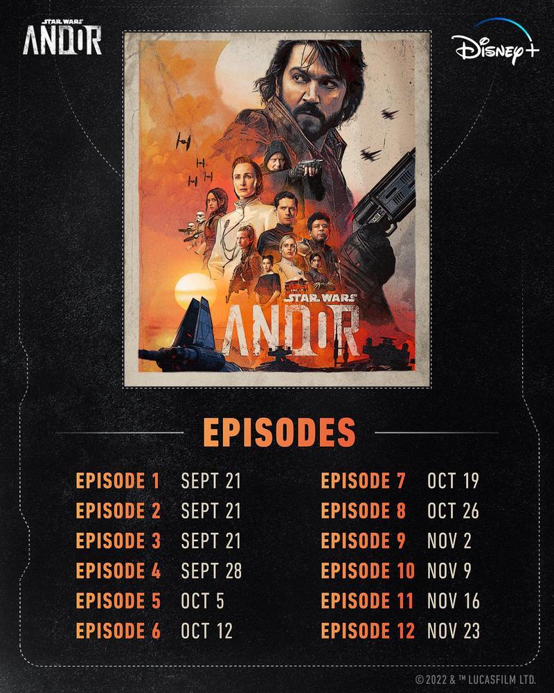 Andor release schedule