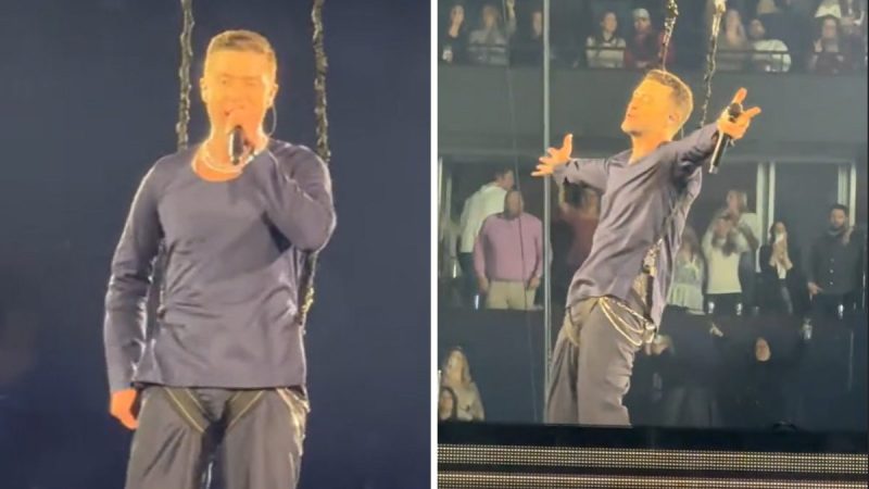 Justin Timberlake mocked by fans over  viral ‘little tic tac’ video live on stage blunder