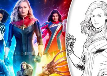 Marvel McDonald's Happy Meal Colouring Worksheet Reveals New 'The Marvels' Promo Art