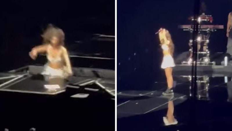 Popular singer Olivia Rodrigo falls through concert stage leaving thousands of fans shocked