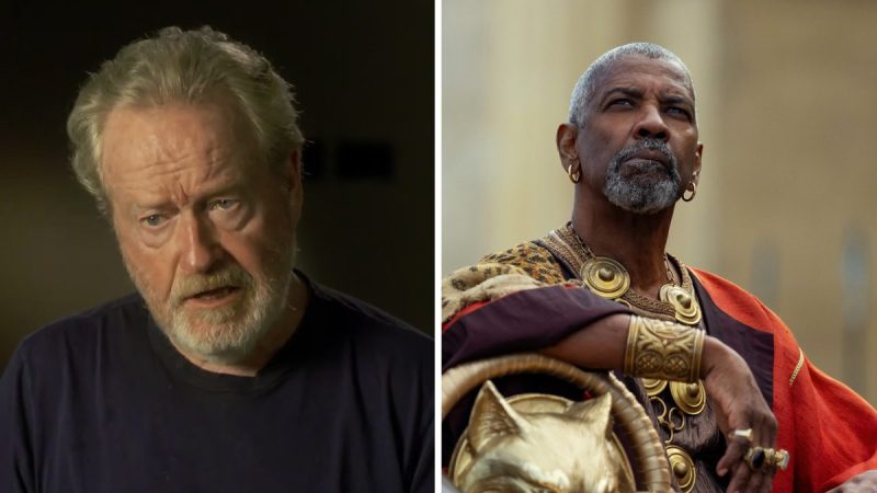 Ridley Scott calls ‘bull****’ on Denzel Washington’s claims that he cut same-sex kiss